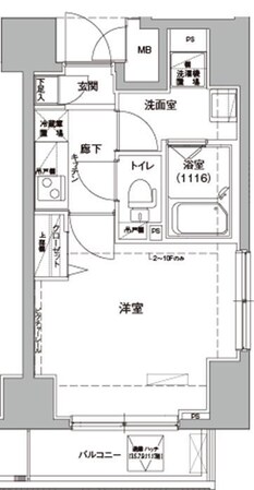 ロメック錦糸町の物件間取画像